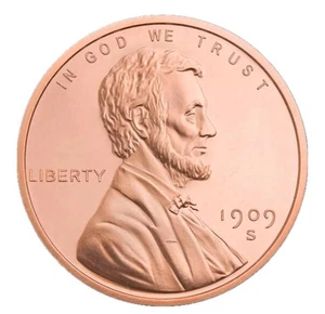 2 oz Copper GSM Lincoln Wheat Penny - Picture 1 of 2
