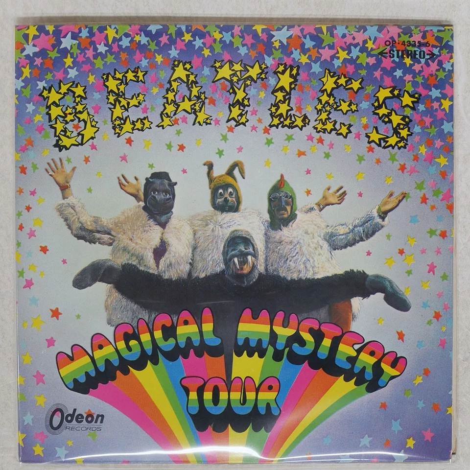ВИНИЛОВЫЙ БУКЛЕТ BEATLES MAGICMYSTERY TOUR ODEON OP4335 Япония 2x7 - Изображение 1 из 1
