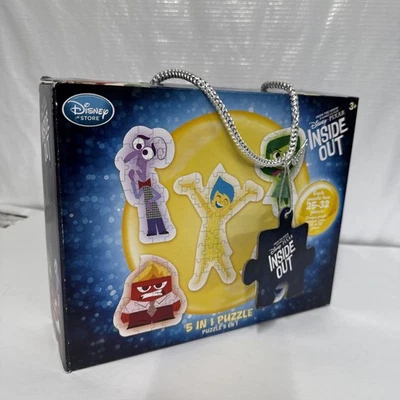 Disney Store Exclusive Pixar Inside Out Emotions 5 in 1 Puzzle NIB Complete - Image 1 of 4