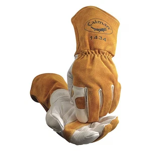 MIG/Stick Welding Gloves, Cowhide Palm, XL, PR 1434-6 - Picture 1 of 1