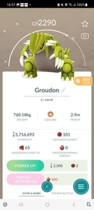 Pokemon Go Legendary Shiny Groudon - Picture 1 of 2