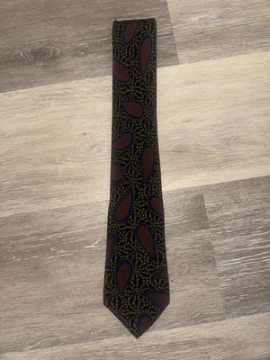 Corbata de seda Krizia Uomo Italia hecha en Italia clásica vintage Foto 1 de 2