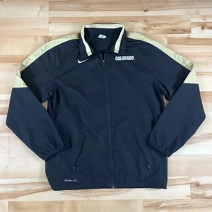 Nike Colorado Buffaloes Football Jacket Men S Black Windbreaker Track Storm Fit - Picture 1 of 10
