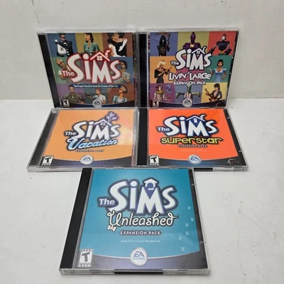 The Sims, Livin Large, Unleashed, Vacation, Superstar Expansion Packs (PC) - Image 1 of 4