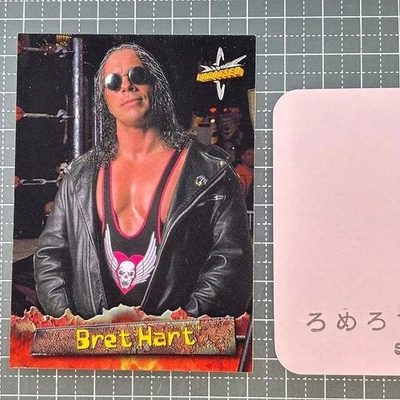 WCW 1Embossed 26 Bret Hart Pro Wrestling Card WWF WWE 6k - Image 1 of 2