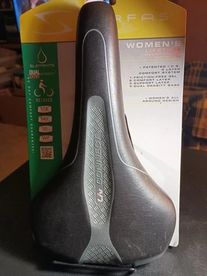 Serfas Elements Doble Densidad Comodidad con Recorte -NUEVO Asiento de Bicicleta para Mujer  Foto 1 de 4