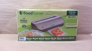 FoodSaver Preserve Vacuum Sealer, Special Value 14-Piece Starter Kit with Vacuum - Picture 1 of 12