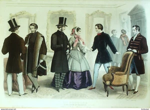 Gravure de Mode Le Progrès 1856 n°83 - Picture 1 of 1