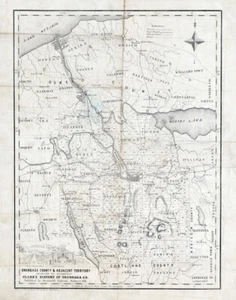 1848 Map of Onondaga County New York - Picture 1 of 4