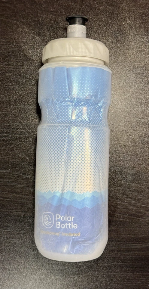 Polar Bottle Breakaway Insulated Water Bottle 20oz – Blue/White – BPA-Free USA - Image 1 of 4