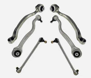 Front Lower Control Arms w/Ball Joints Sway Bar Link Kit 6 Set for Mercedes W212 - Foto 1 di 5
