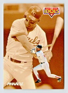 1992 Pinnacle Card, #282 George Brett Royals & Wade Boggs Red Sox, The Idols