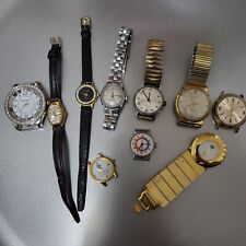(lot of 10) Vintage timex Kienzle wind-up assorted watches (untested)