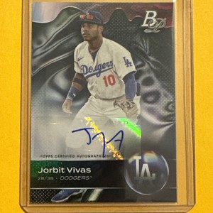 2023 Bowman Platinum Baseball Jorbit Vivas Dodgers #TOP-29 Auto