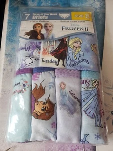 Frozen 2 Toddler Girls Days of the Week Briefs Underwear 7-Pack Size 8 - Picture 1 of 1