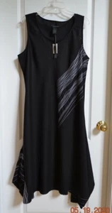 GRACE ELEMENTS Kleid schwarz mit weißen Nähten Gr. 2X Reg. 119 $ - Bild 1 von 2