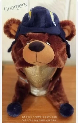 Chargers Los Angeles Forever Collectibles Oso de Peluche Cuelga Sombrero Gorra ADULTO OS Foto 1 de 4