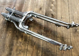 Antique Vintage Springer Forks for Harley Bobber Chopper Chrome Big Port 20" - Picture 1 of 8