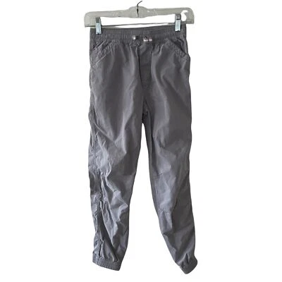 Hanna Andersson Gray Cargo Pants 150 Kid’s 12 Grey Drawstring Waist - Image 1 of 4
