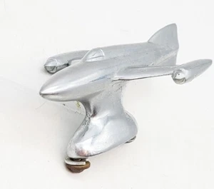 Vintage Chrome Rocket Jet HOOD ORNAMENT - Picture 1 of 7