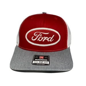 Ford Hat, Ford Vintage Trucker Hat, Ford Logo Patch on Mid-Crown Richardson 112 - Picture 1 of 9