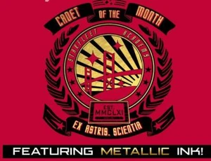 Star Trek Cadete del Año Camisa Roja Sátira Parodia Tefury Camisa para Hombre NUEVA - Imagen 1 de 1