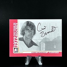 CURT BENNETT 2009-10 IN THE GAME 1972 YEAR IN HOCKEY A-CB AUTO BLUES NICE LOOK!!