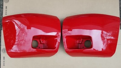 Комплект из 2 шт. 2007-2013 SILVERADO передний бампер ОКРАШЕН В КРАСНЫЙ 9260 угловые торцевые колпачки ПАРА - Изображение 1 из 3