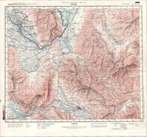 Russian Soviet Military Topographic Map - PANJ (Tajikistan) 1:200 000, ed.1986 - Picture 1 of 9