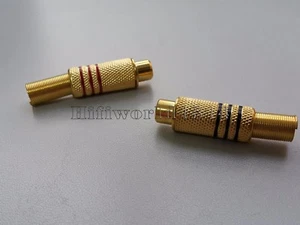 1x Audio RCA Female Connector Plug Connector Gold Plated PP014 - Picture 1 of 3
