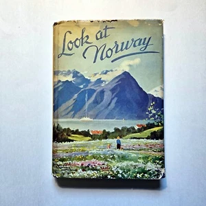 Arne Damm, Carl Just LOOK AT NORWAY circa 1951 in dust jacket photography - Picture 1 of 8