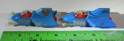 Two 1979 Corgi DC Comics Blue Superman Supermobile w/working Punchfists variants - Image 1 of 4
