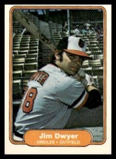 1982 Fleer #164 Jim Dwyer Baltimore Orioles Baseball card