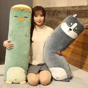 Animal Plush Toys Stuffed Soft Long Sleep Pillow Doll Cushion Kids Girls Gifts - Picture 1 of 27