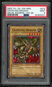 2002 YU-GI-OH! MRD-012 CRAWLING DRAGON 1ST EDITION-PSA 9 MINT-Metal Raiders ✨ - Picture 1 of 2