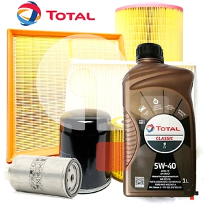 Inspektionskit Für Fiat Ducato 244 2.0 JTD 4 Filter+6LT Öl Total 5W40 - Bild 1 von 8