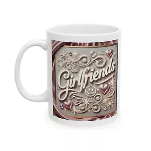 Elegant Friends Keramiktasse, perfekt für Geschenke, Kaffeeliebhaber’s Essentials, - Bild 1 von 5