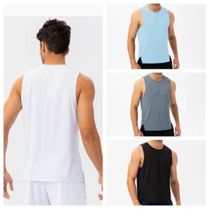 Men Stretch Vest Running Quick Dry Summer Fitness Breathable Gym Sports Tops - Picture 1 of 16