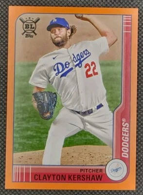 2021 Topps Big League - Veterans & Rookies Orange #37 Clayton Kershaw - Image 1 of 2