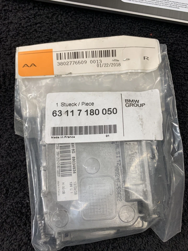 OEM 08-14 BMW 128i 135i Xenon HID Faro Valeo 6G Balastro pn 63117180050 Foto 1 de 1