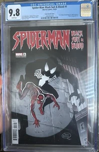 SPIDER-MAN BLACK SUIT AND BLOOD #1 RON FRENZ VARIANT CGC 9.8 - Picture 1 of 1