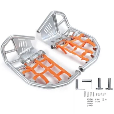 Nerf Bars Peg Heel Guard For Honda TRX450R 450ER Steel Sportrax 450 Orange - Image 1 of 4