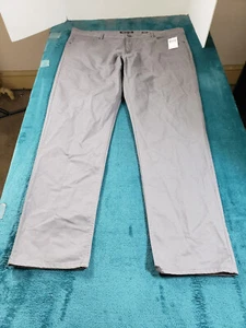 Michael Kors Pants Sz 40x32 Mens Gray Chino Work Career Cotton Straight NWT - Picture 1 of 15