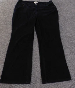 st johns bay corduroy pants 18 blue straight fit womens classic - Picture 1 of 7