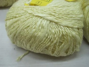 Natur wolle zum stricken strickwolle| gelb 500gr baum/Vis Effektgarn stricken - Bild 1 von 6