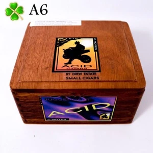 Caja de cigarros de madera vacía Acid Juggernaut C Notes 6,75" x 6" x 3,5" A6 - Imagen 1 de 10