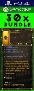Diablo 3 - PS4 - Xbox One - Ancient Puzzle Rings Bundle - Goblin Rift Opener - Picture 1 of 1
