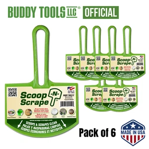 Buddy Tools gebogene Eimerschaufel für 5 Gallonen Eimer Trockenbau Schlammschaber 6er-Pack - Bild 1 von 8