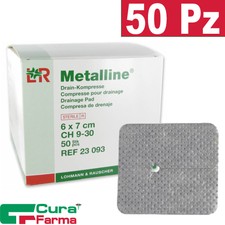 Metalline Drain Compresse per Tracheostomia e Drenaggi 6x7
