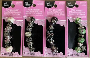 Bead Landing Creations Jewelry Making 4 variety pkgs 9 Beads Per Strand DIY New - Picture 1 of 5
